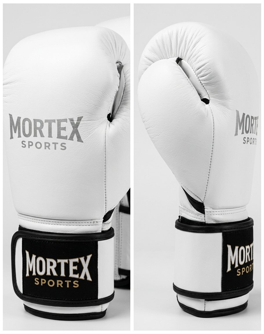 Training Gloves, White and Gold