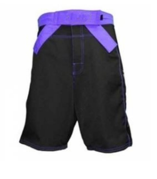Fight Shorts, Black and Purple